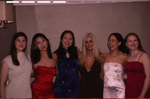 Women’s squash members at the squash ball